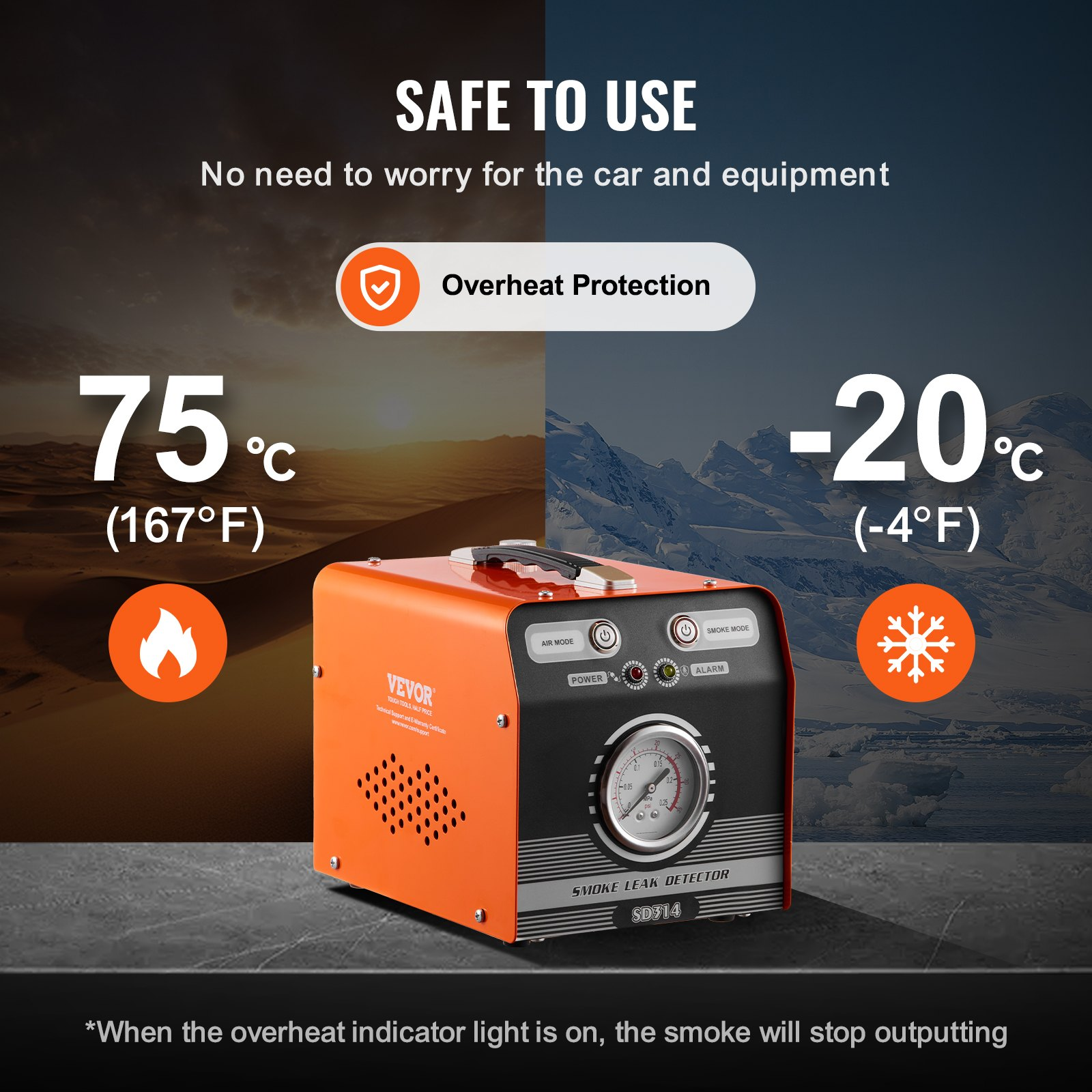 Automotive Smoke Machine Leak Detector EVAP Vacuum Diagnostic Leak Tester