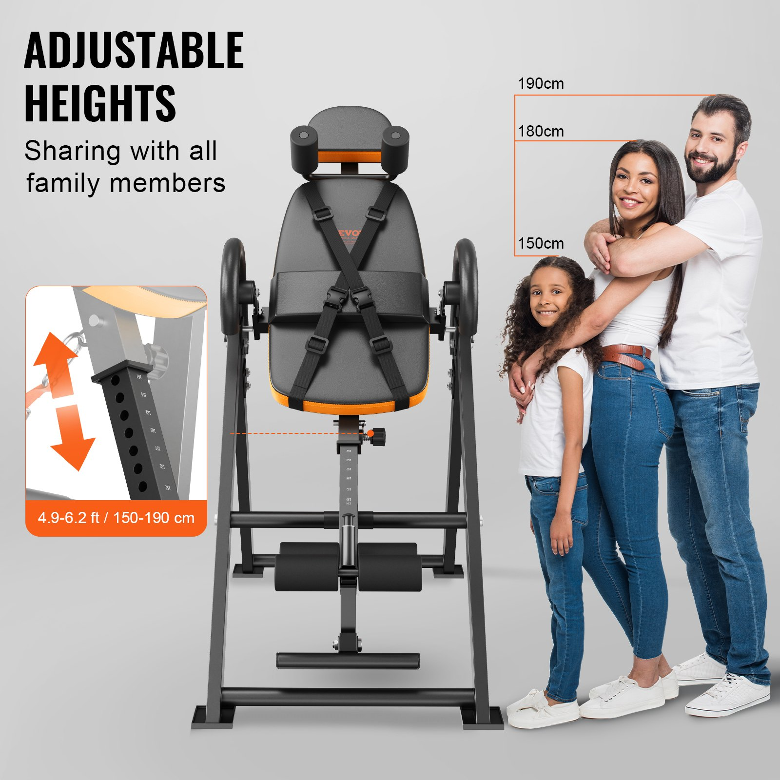 Inversion Table Foldable Strength Training Equipment Hang Exercise Bench