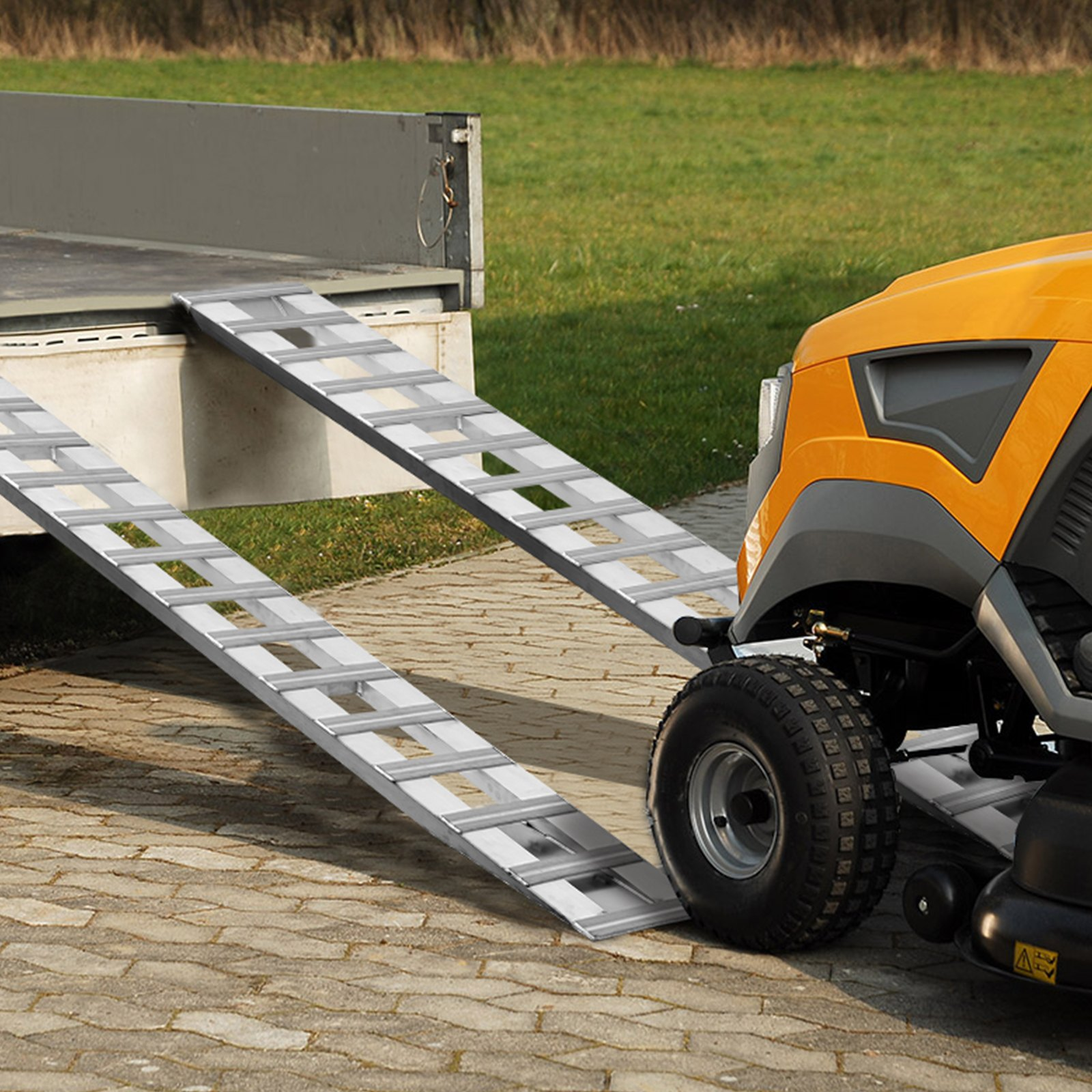 94" x 15" Aluminum Ramps 6000 LBS Capacity Loading Ramps 2PCS