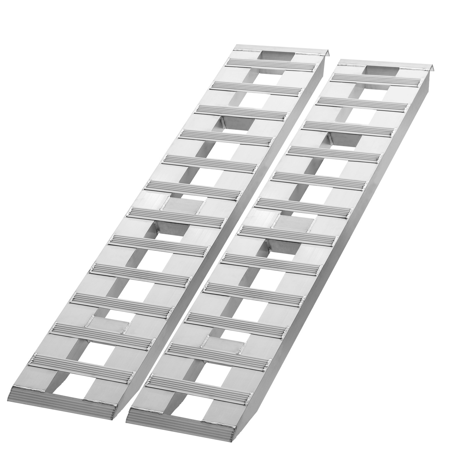 72" x 15" Aluminum Ramps 6000 LBS Capacity Loading Ramps 2PCS