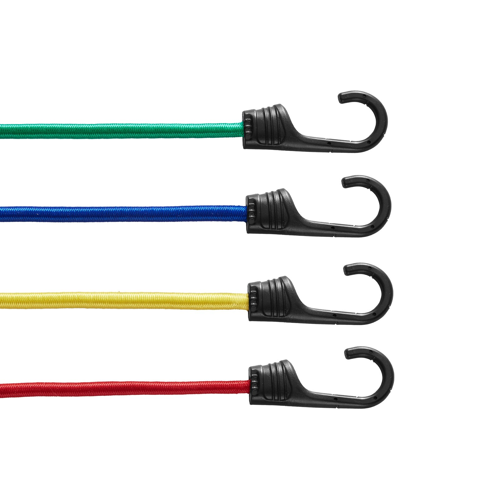 32 Piece Bungee Cords Assortment, 4 Clips & Canopy Ties