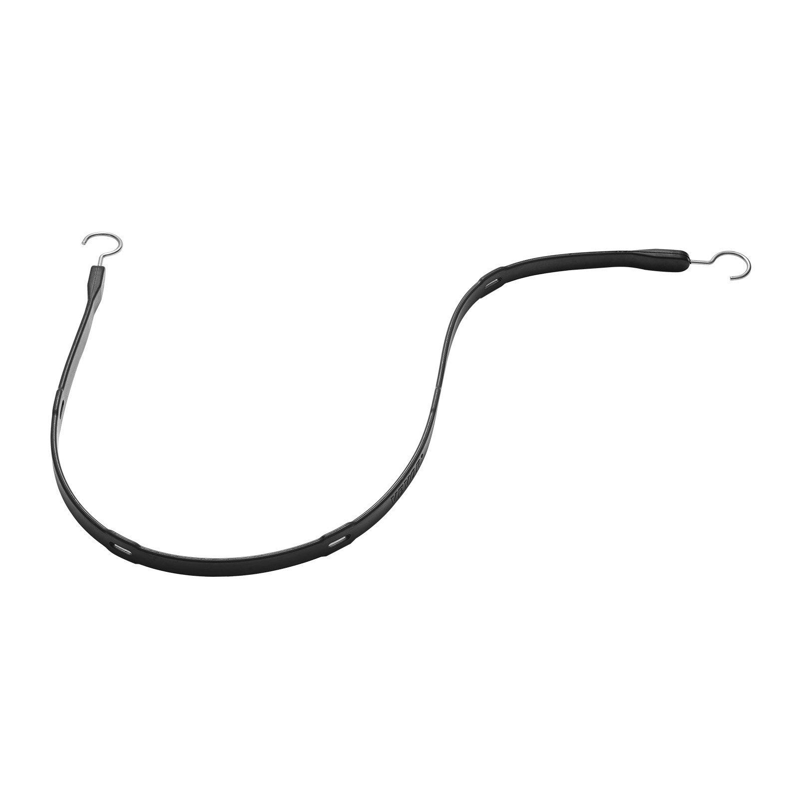 4 Piece Flat Bungee Cord, Black