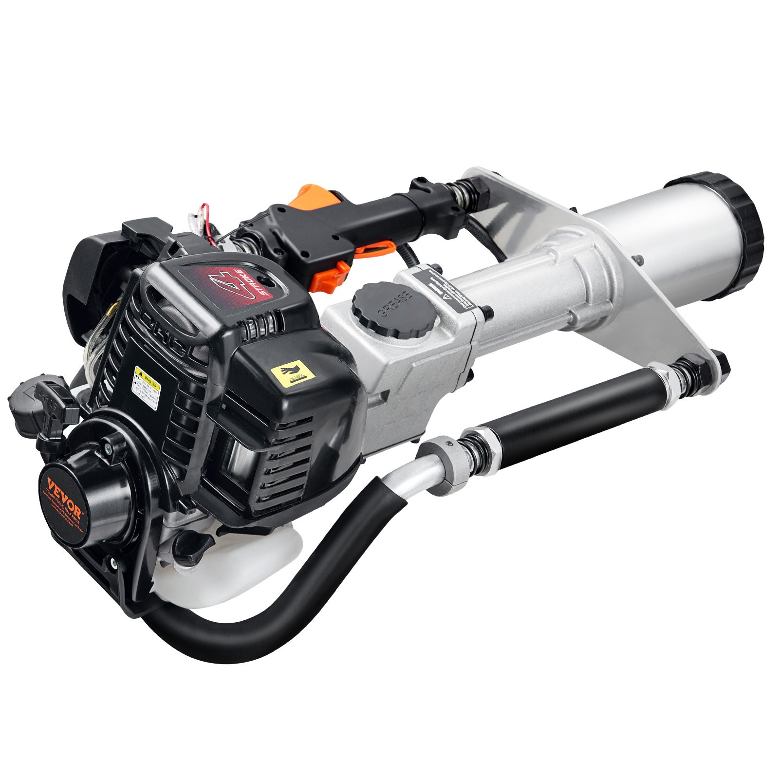 37.77cc Gas-Powered T Post Driver 4-Stroke Fence Piling Pounder w/ 3 Head - Picture 10 of 10