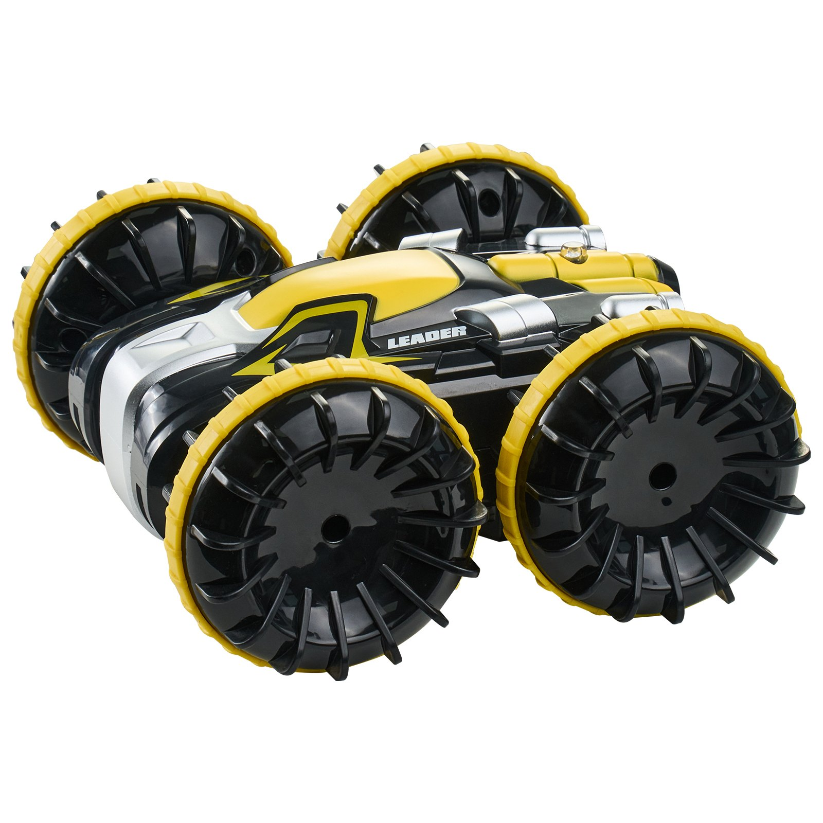 Anfibio Control Remoto Coche Barco 2.4 GHz 4x4 RC Barco Niños Adultos Amarillo - Imagen 8 de 10