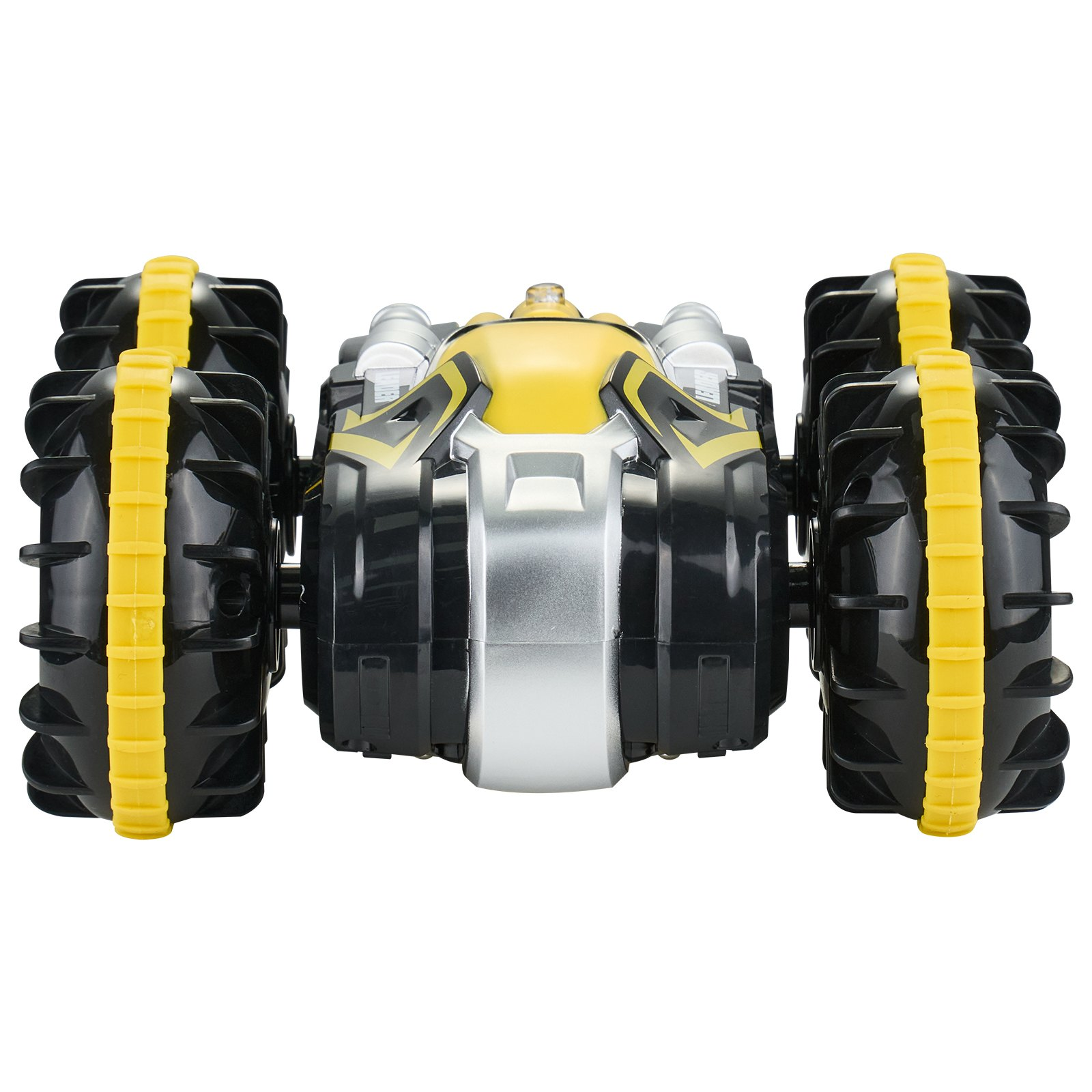 Anfibio Control Remoto Coche Barco 2.4 GHz 4x4 RC Barco Niños Adultos Amarillo - Imagen 10 de 10