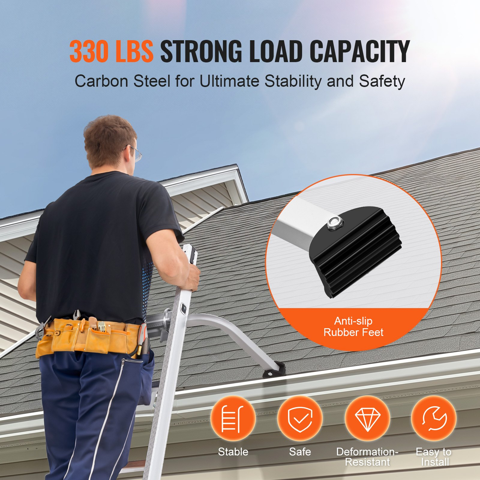 VEVOR Ladder Stabilizer Extension Ladder Standoff Heavy Duty Wing Span