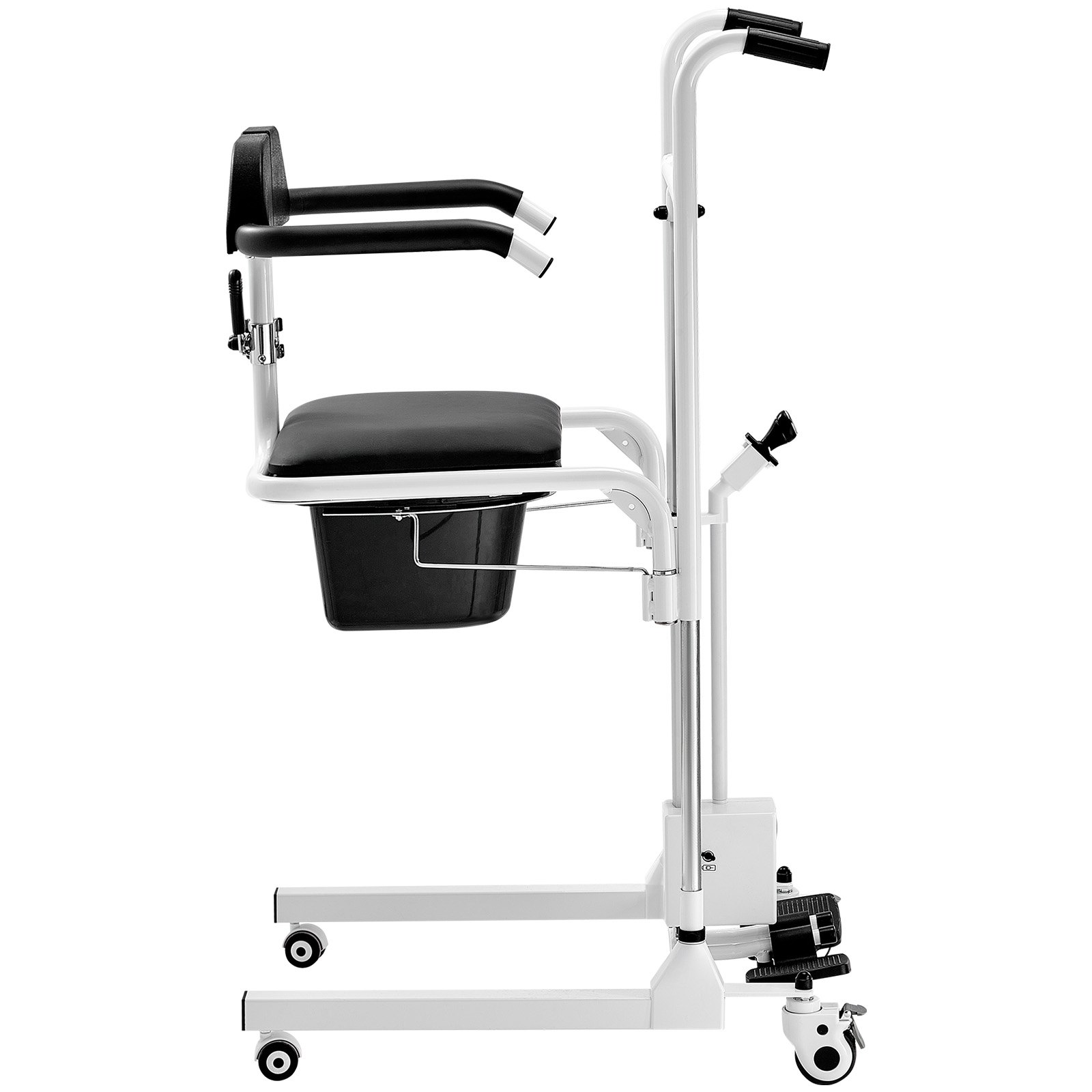 VEVOR Electric Patient Lift Chair Patient Transfer Wheelchair & 180° Split Seat - Picture 9 of 10