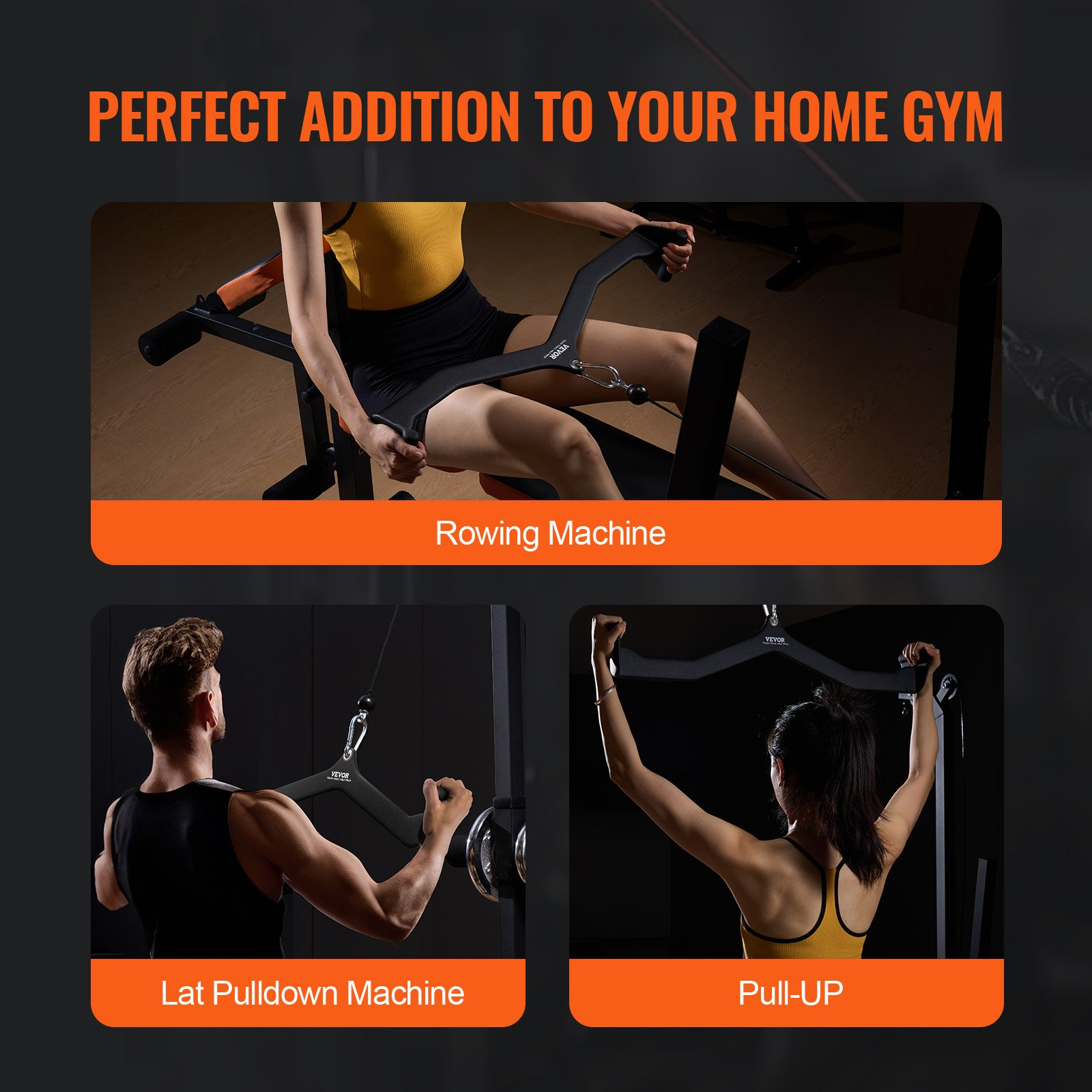 LAT Pulldown Bar Tricep Handle Attachment V-bar Cable Machine for Home Gym - Bild 6 von 10