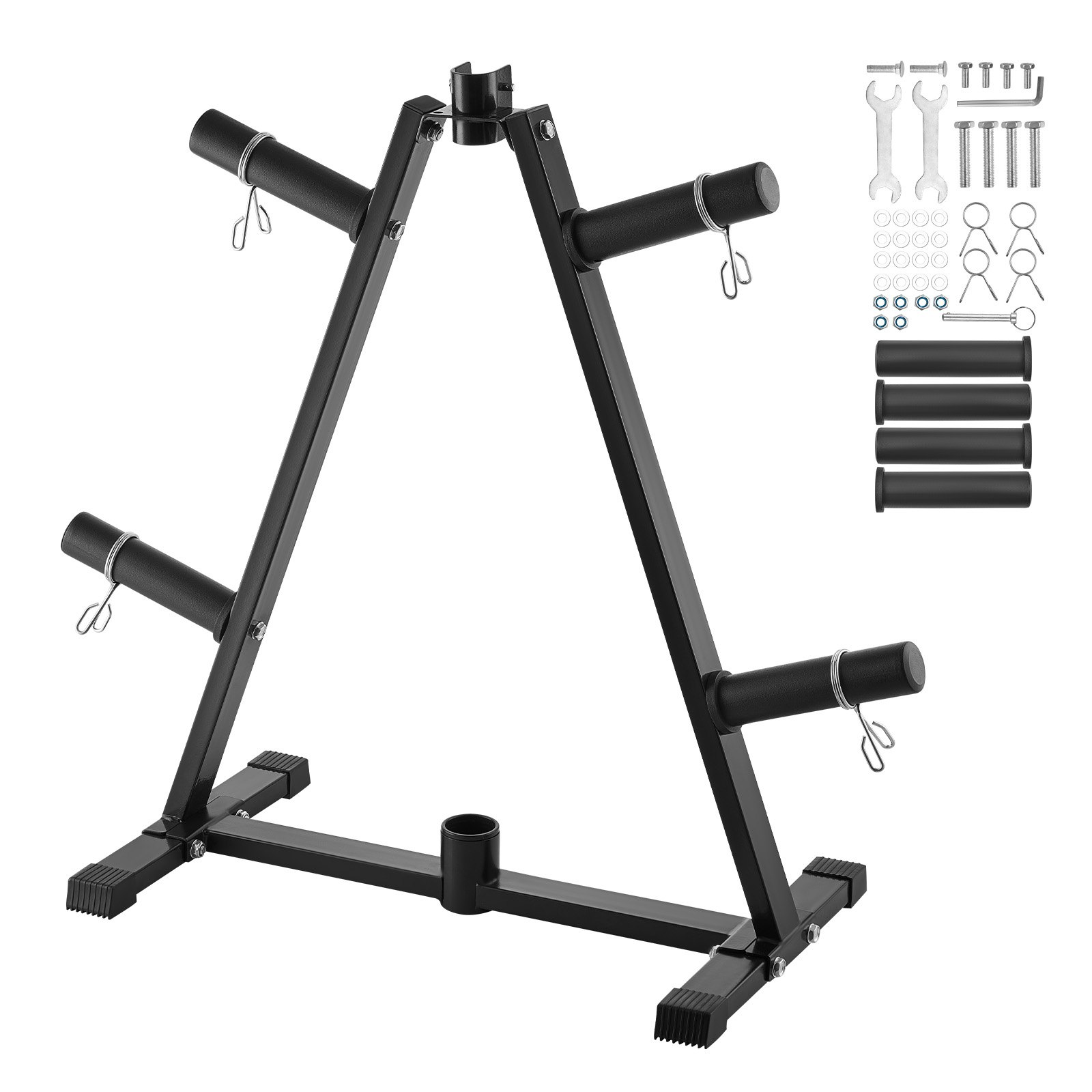 Weight Plate Rack Weight Plate Tree Home Gym Barbell Storage Stand 2 inch