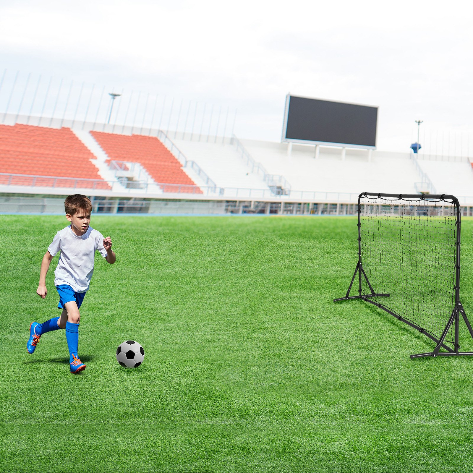 6x4FT Soccer Rebound Trainer Soccer Training Equipment Double-Sided Net - Picture 7 of 10