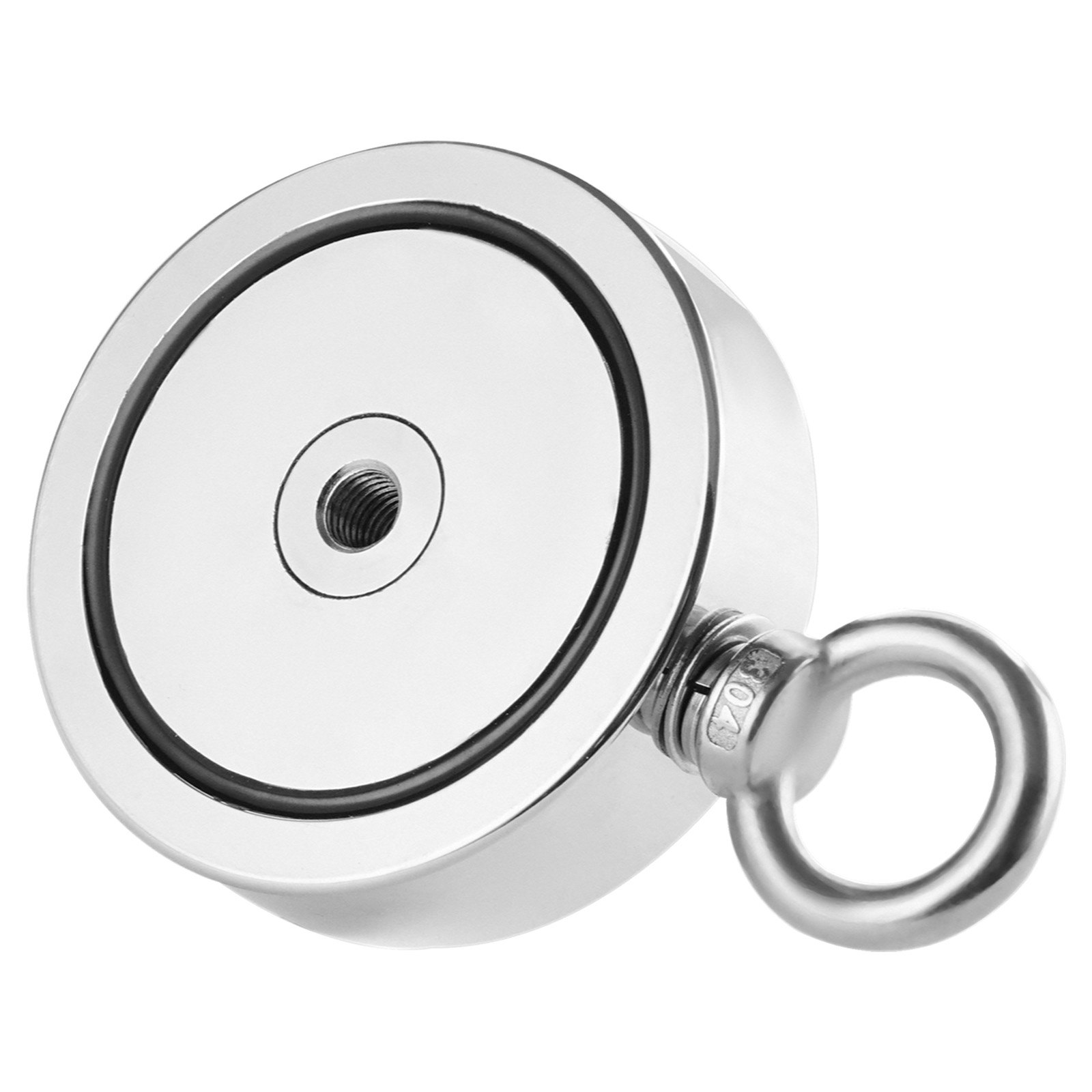 1000 LBS Strong Fishing Magnet Kit Double-Sided Pull Force and Rope Carabiner - Picture 9 of 10