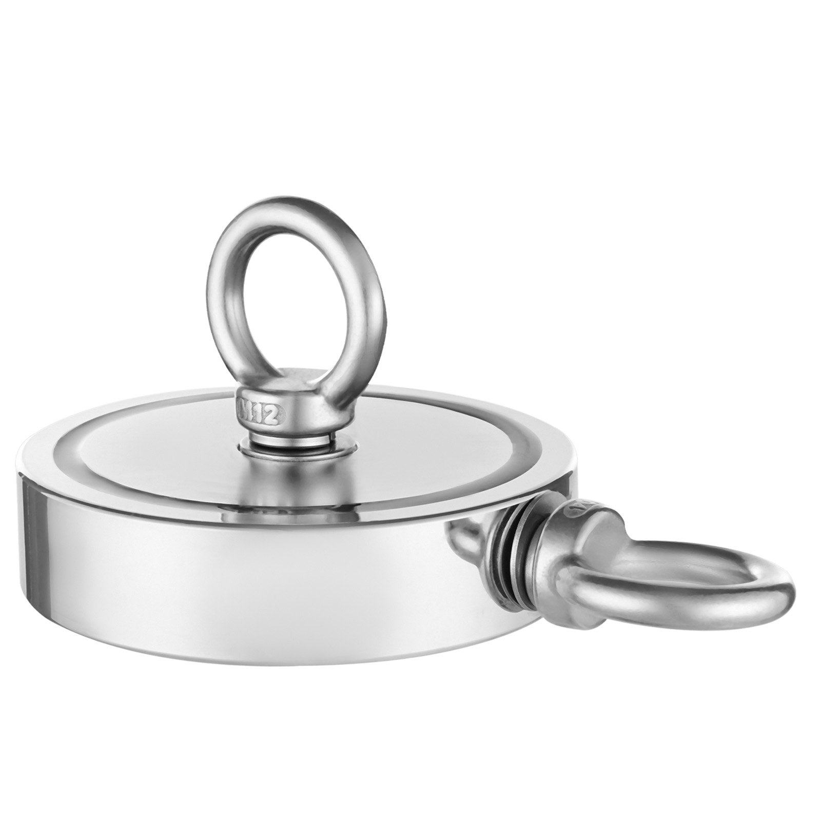 2000 Pfund starkes Angeln Magnet Kit doppelseitige Zugkraft und Seil Karabiner - Bild 8 von 10