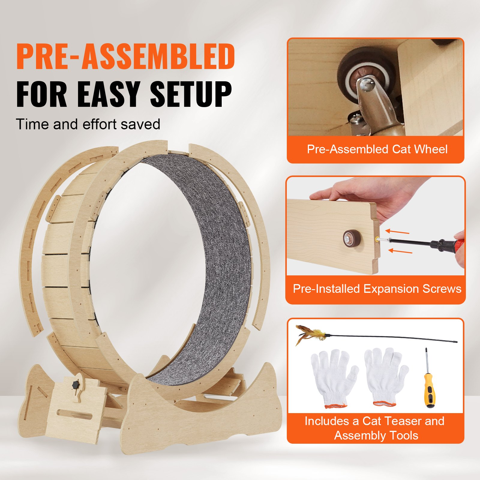 Cat Exercise Wheel, Suitable for Most Cats