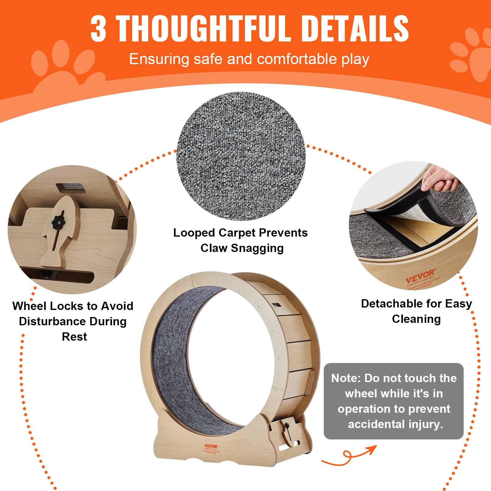 Cat Exercise Wheel, Suitable for Most Cats