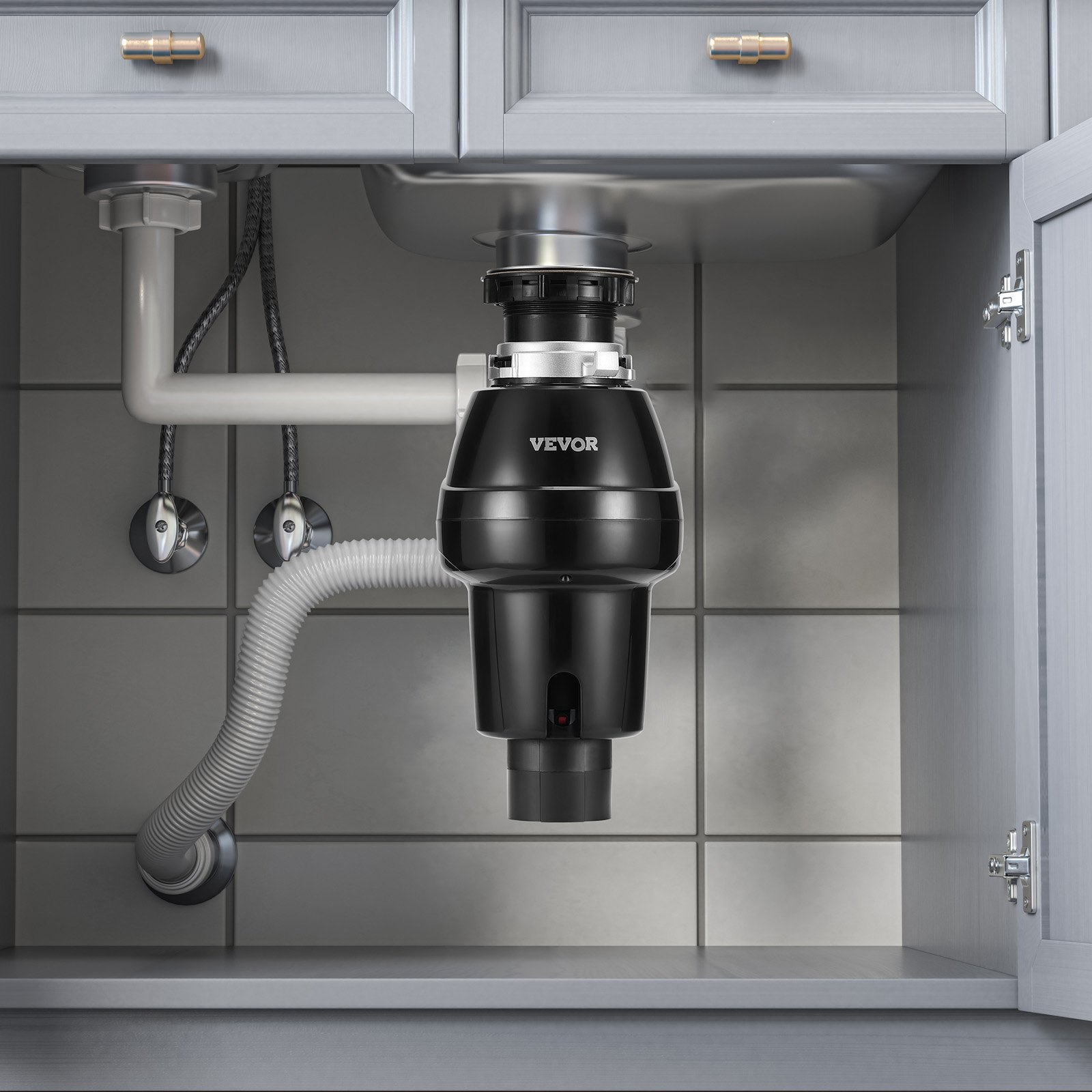 Garbage Disposal 3/4 HP Continuous Food Waste Disposer 3250RPM EZ Connect Corded - Picture 8 of 10