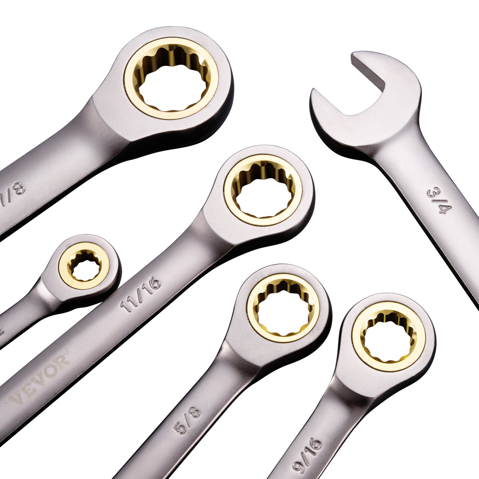 Kombination Schraubenschlüssel Set 24-teilig SAE 1/4" bis 7/8" metrisch 8-19 mm Organizer Rack - Bild 10 von 10