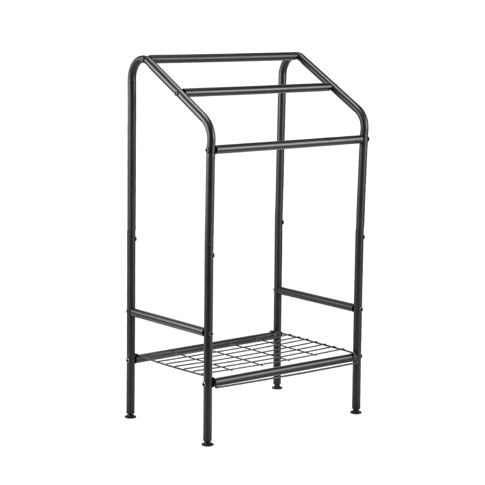 Towel Rack 3 Bars Outdoor Towel Holder with Bottom Storage for Pool Spa - Picture 10 of 10