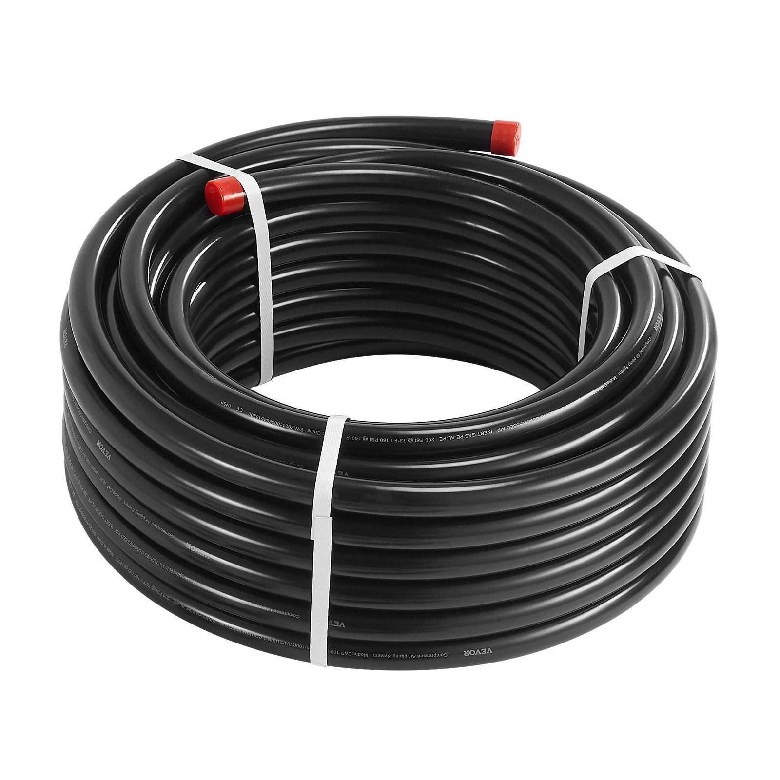 Air Compressor Line Kit 3/4'' x 100FT HDPE/Aluminum Shop Air Piping System Black - Picture 9 of 11