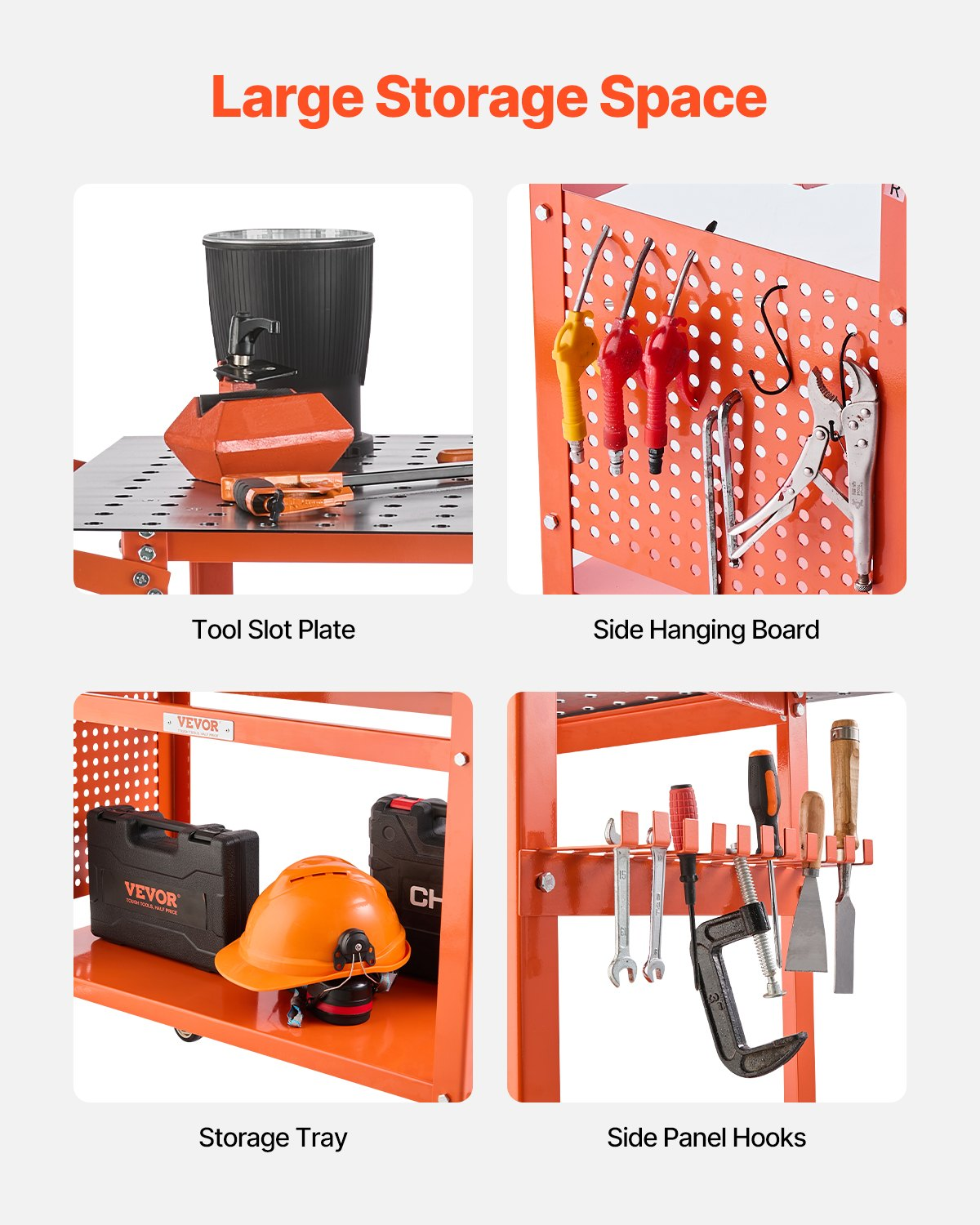 Welding Table 40"x24" Welding Workbench Table with 800LBS Static Weight Capacity