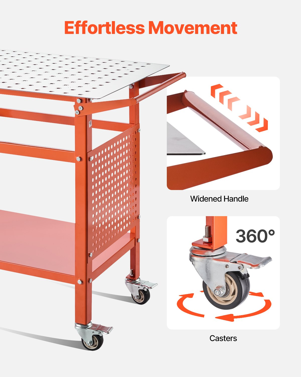 Welding Table 40"x24" Welding Workbench Table with 800LBS Static Weight Capacity