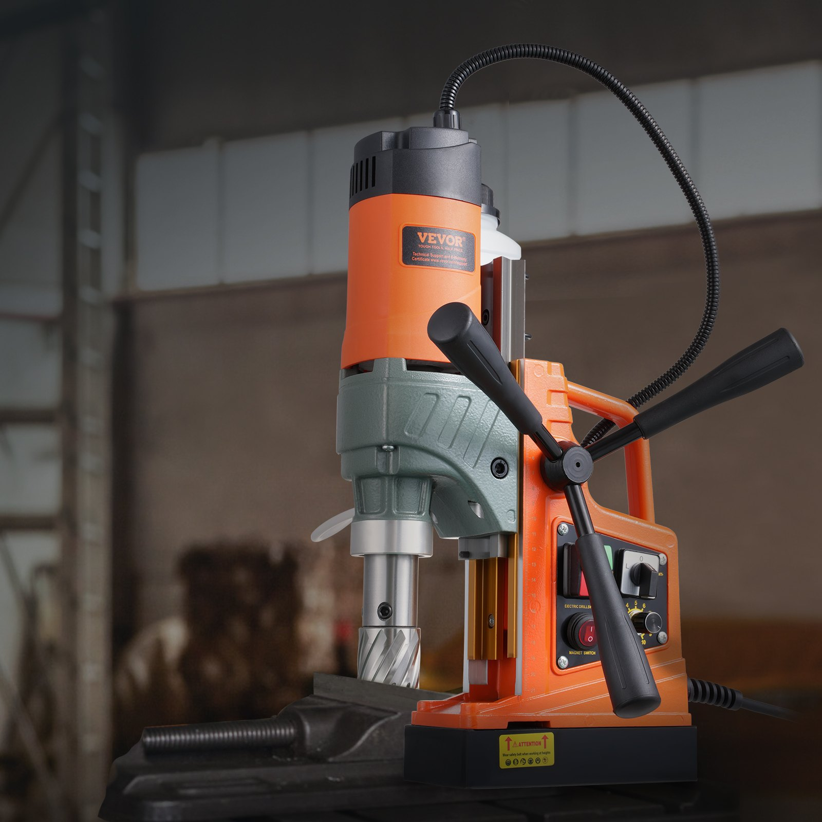 Magnetic Drill 1450W 12500N Portable Mag Drill Press 800RPM - Picture 8 of 12