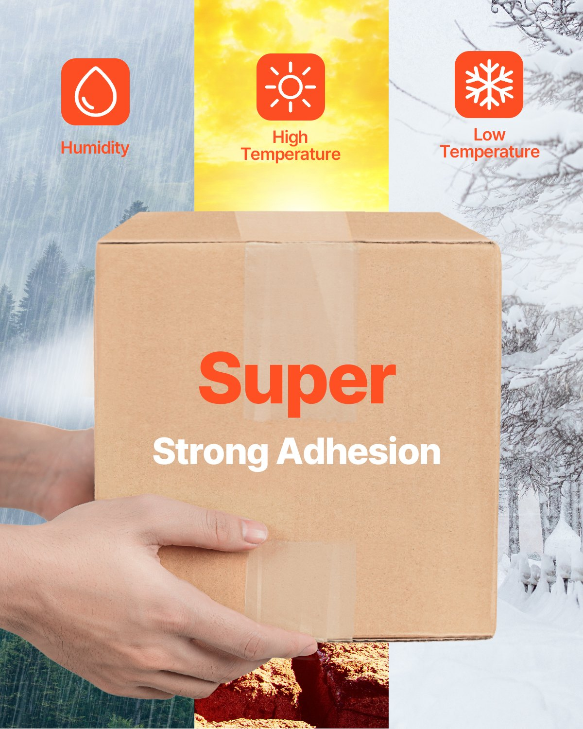 Clear Packing Tape, 3 inches Core, Office