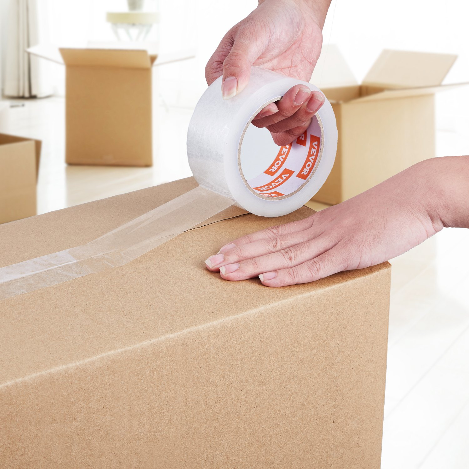 Clear Packing Tape, 3 inches Core, Office