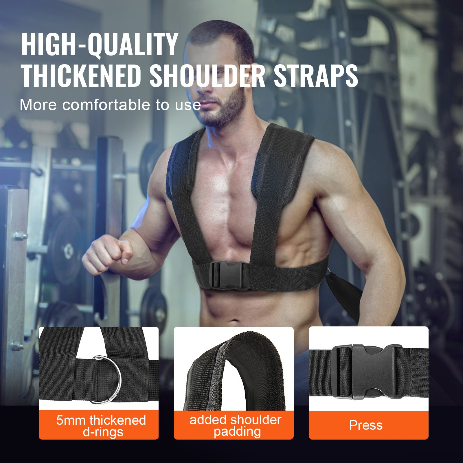 Weight Power Pull Push Sled Fitness Strength Speed Training Sled Black - Picture 2 of 10