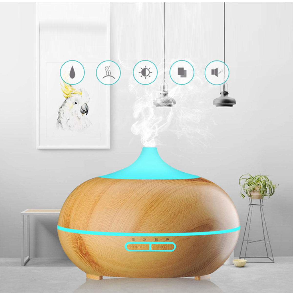 Essential Oil Diffuser Humidifier 500ml With Remote Control