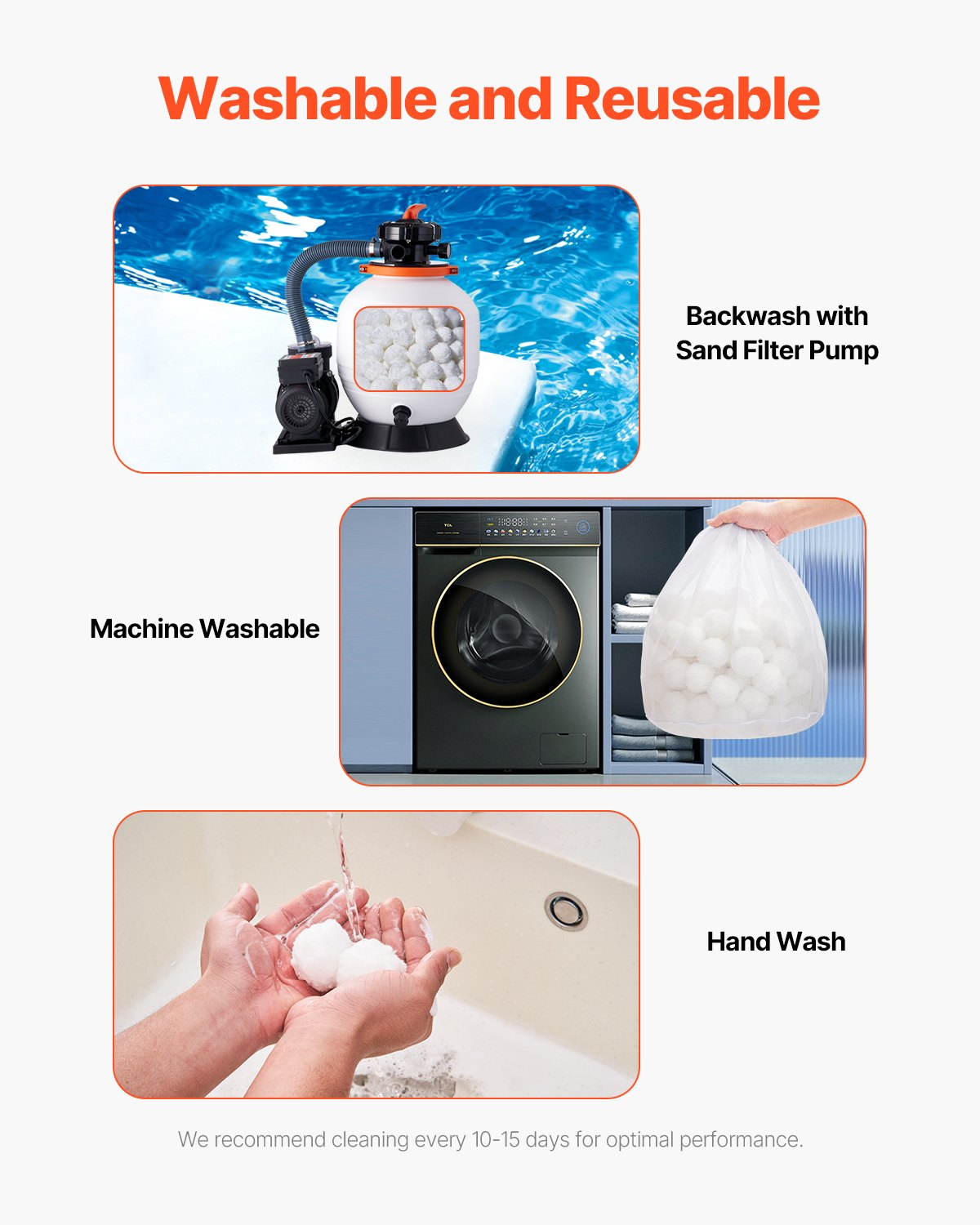 Pool Filter Balls for Sand Filter, 3.5 lbs, Filter Balls Replace Pool Filter Sa