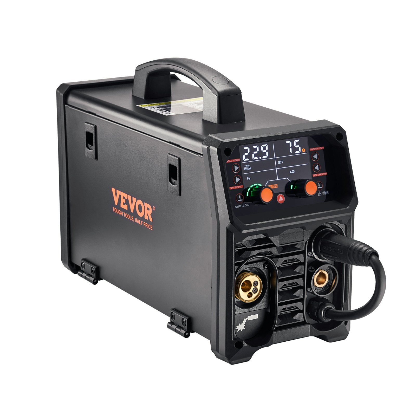 MIG Welder 200Amps Welding Machine 4-in-1 Gas MIG/Flux Core MIG/Stick/Lift TIG - Picture 9 of 10