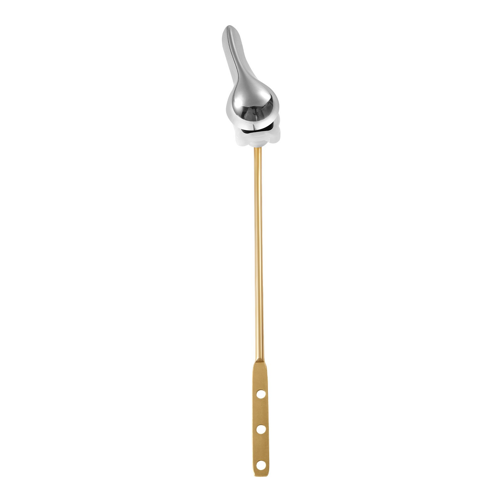 Toilet Handle Replacement Kit, Front Mount Universal Toilet Handle, Silver
