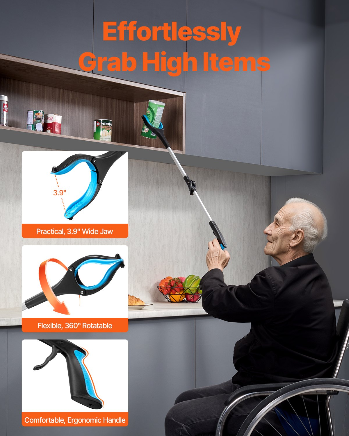 Grabber Reacher Tool, Trash Picker Upper Grabber