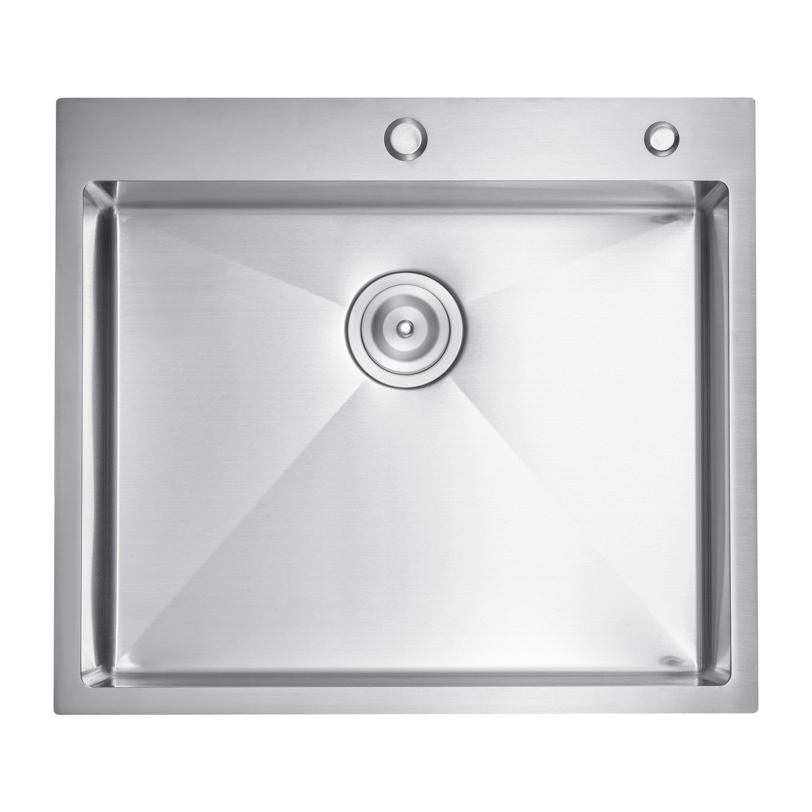 25" Kitchen Sink Top Mount Single Bowl Drop-In Basin Stainless Steel Bar - Picture 10 of 10