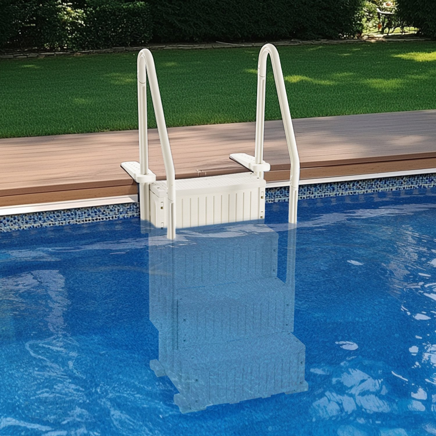 Swimming Pool Ladder, Milk White