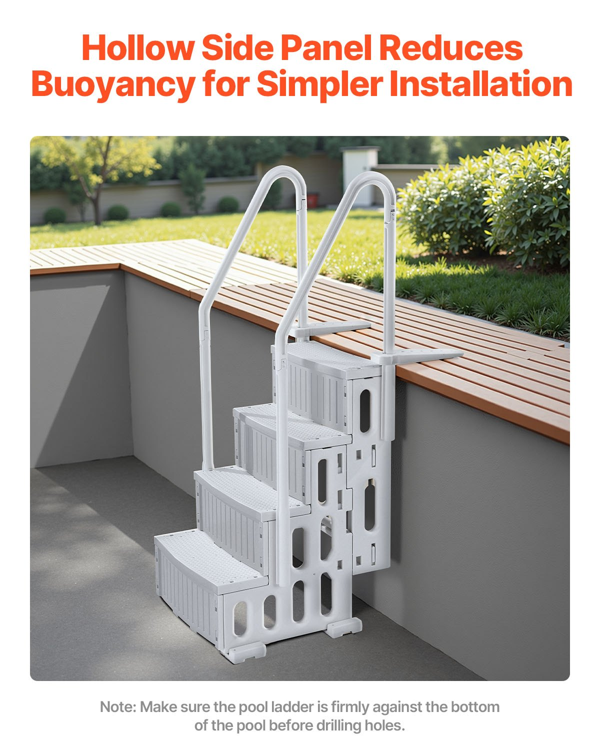Swimming Pool Ladder, Grey