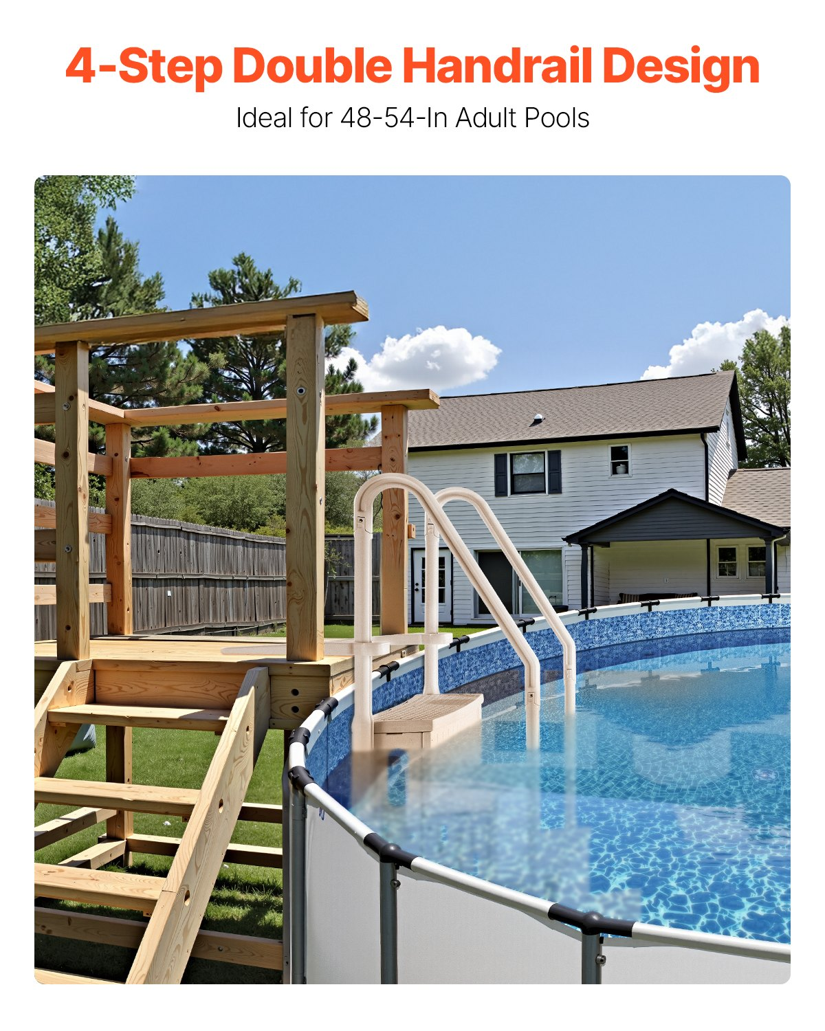 Swimming Pool Ladder, Taupe