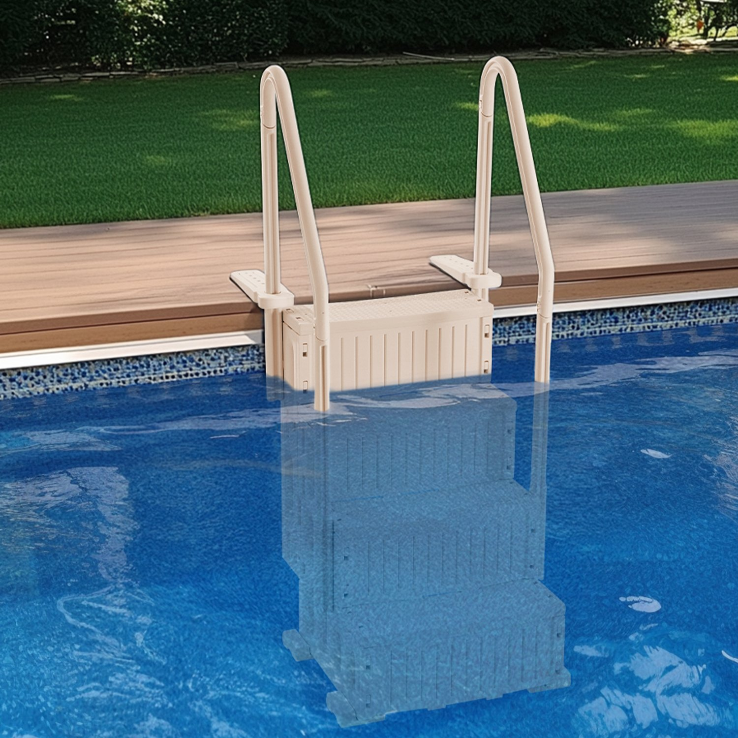Swimming Pool Ladder, Taupe