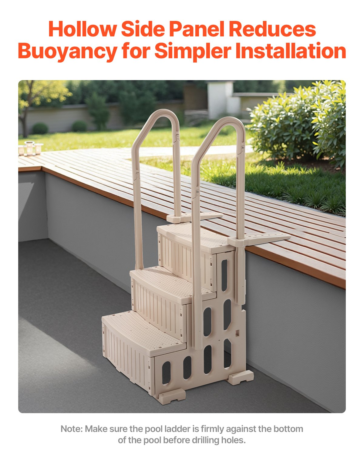 Swimming Pool Ladder, Taupe