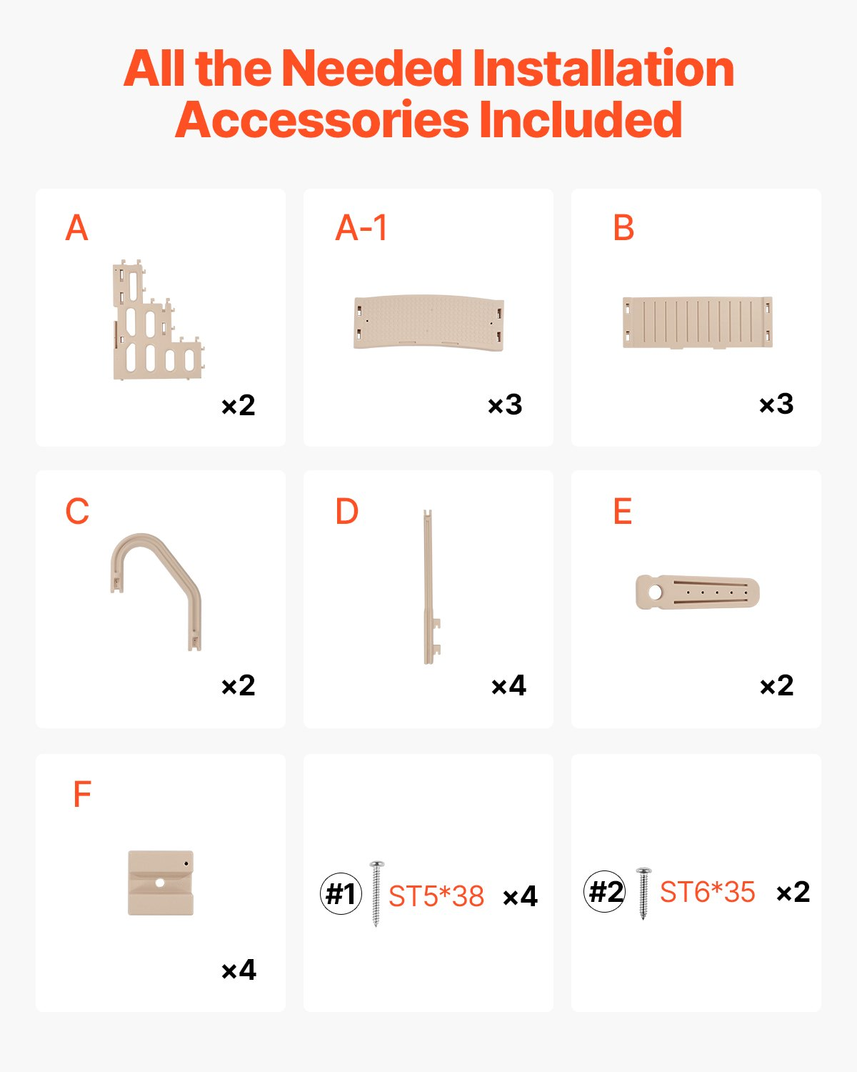 Swimming Pool Ladder, Taupe