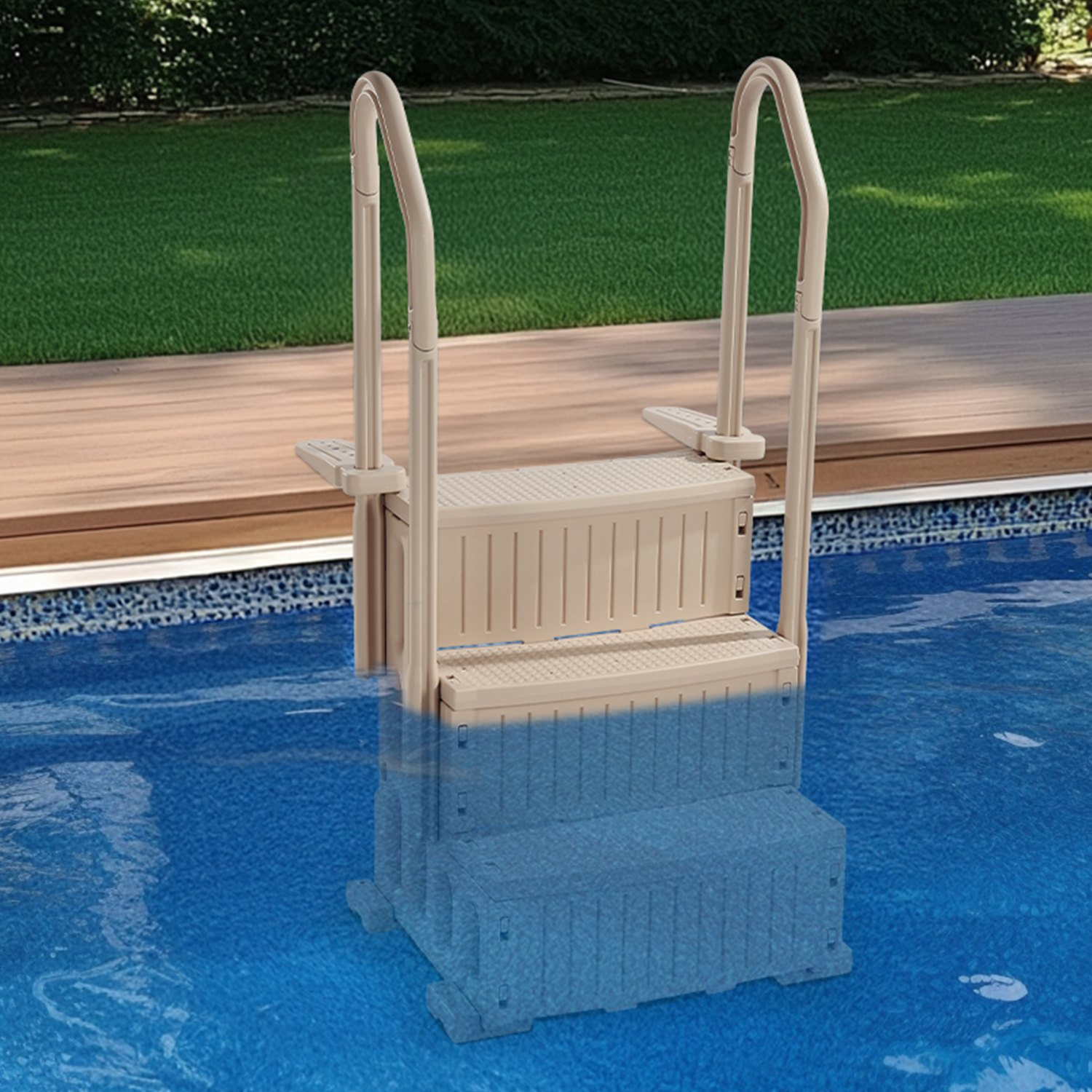Swimming Pool Ladder, Taupe