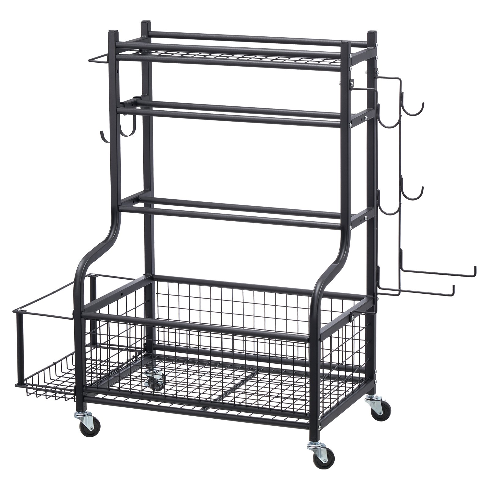 Premium Home Gym Workout Equipment Organizer with Yoga Mat Storage and Weight Ra - Picture 8 of 10