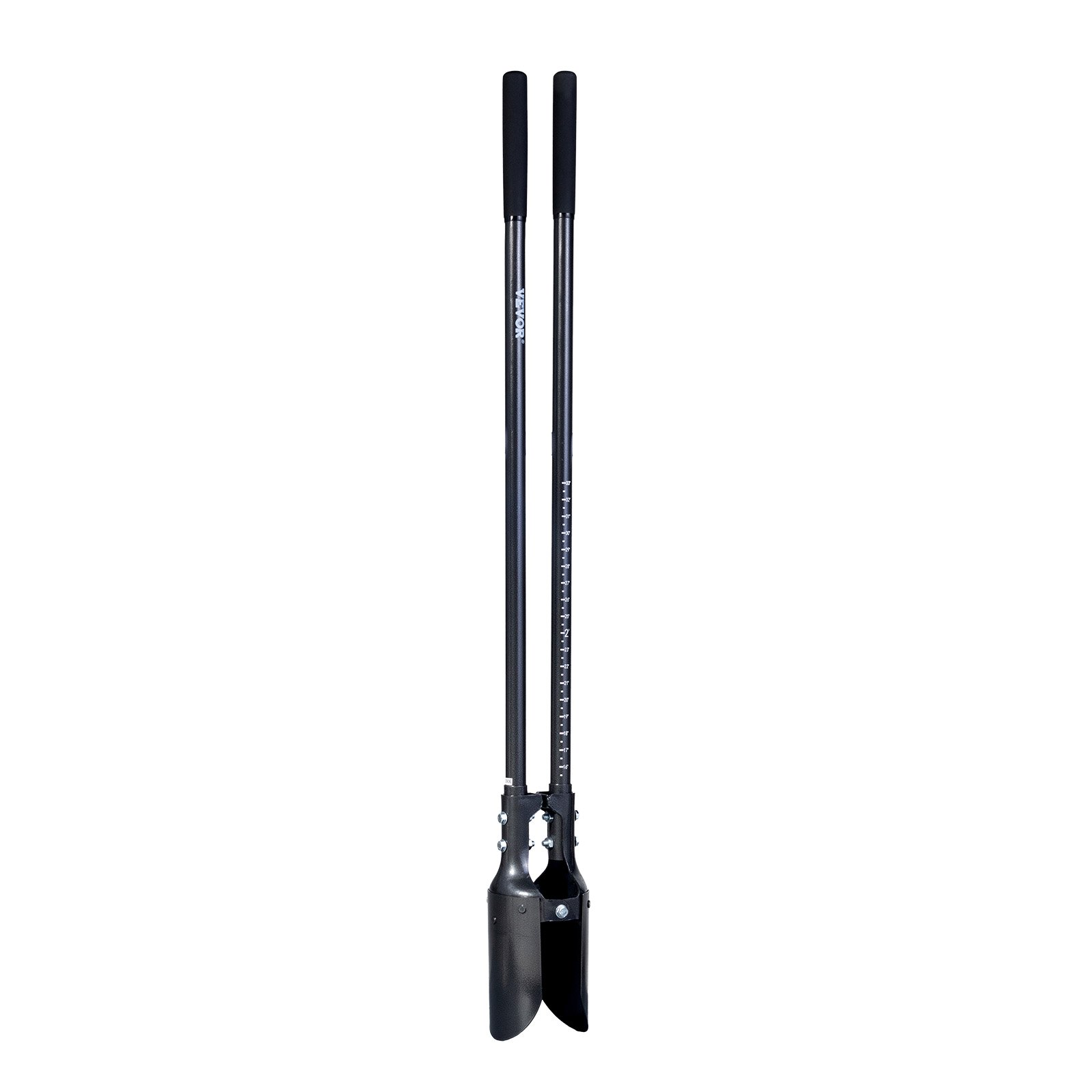 Post Hole Digger with Carbon Steel Handle Scale Marks 57.5" Manual Hole Digger