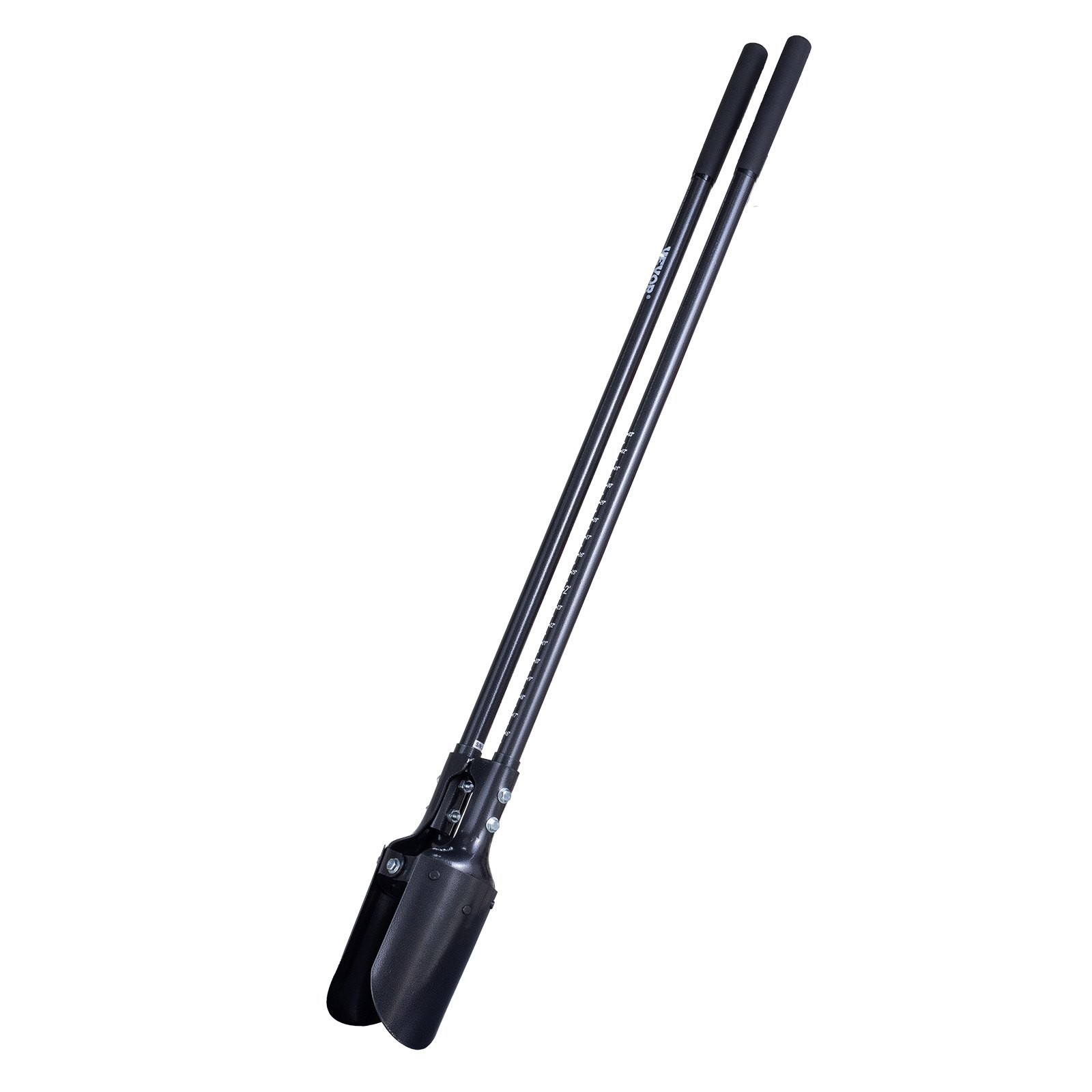 Post Hole Digger with Carbon Steel Handle Scale Marks 57.5" Manual Hole Digger