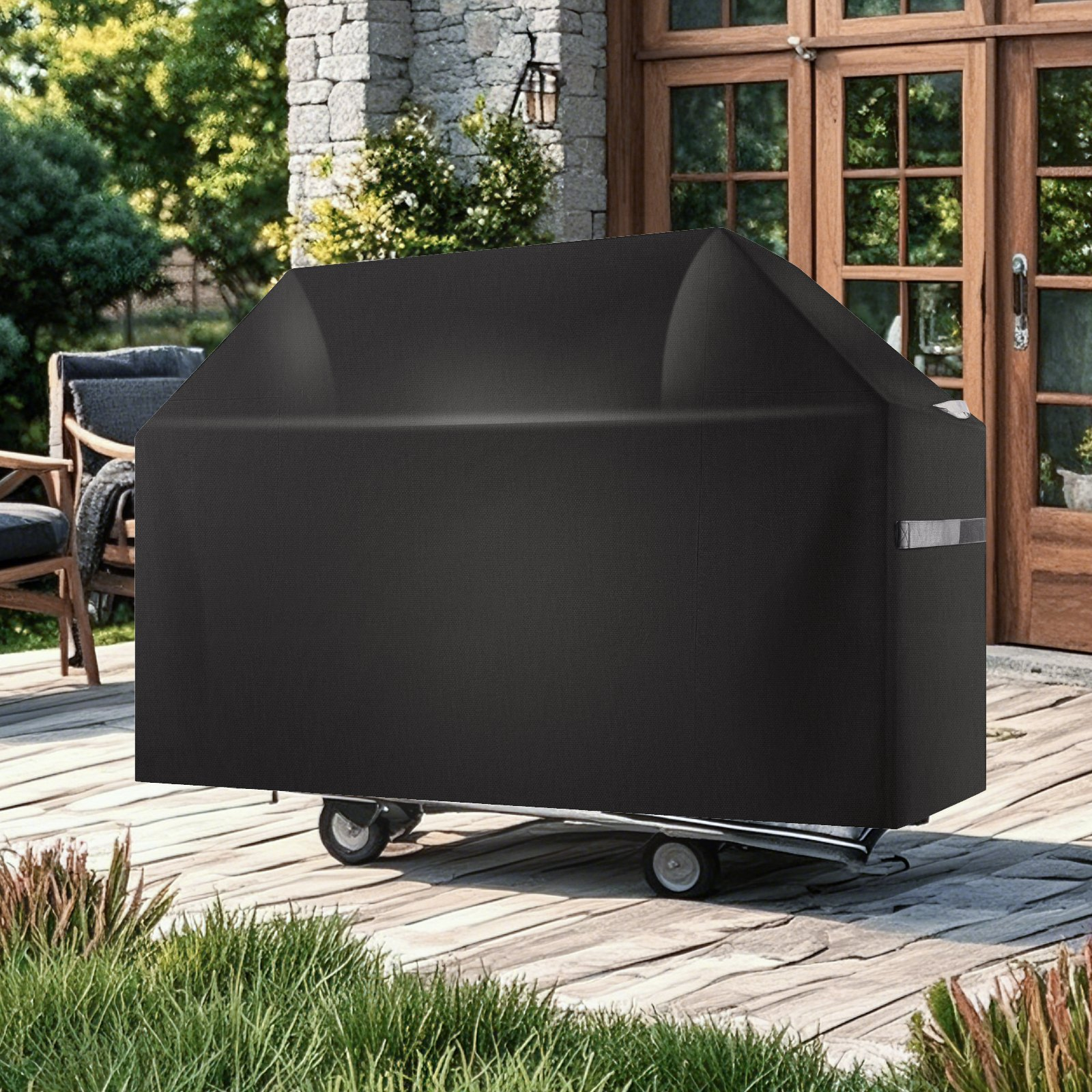 65 inch Grill Cover Heavy Duty BBQ Gas Grill Cover Outdoor Barbecue Waterproof - Bild 7 von 10