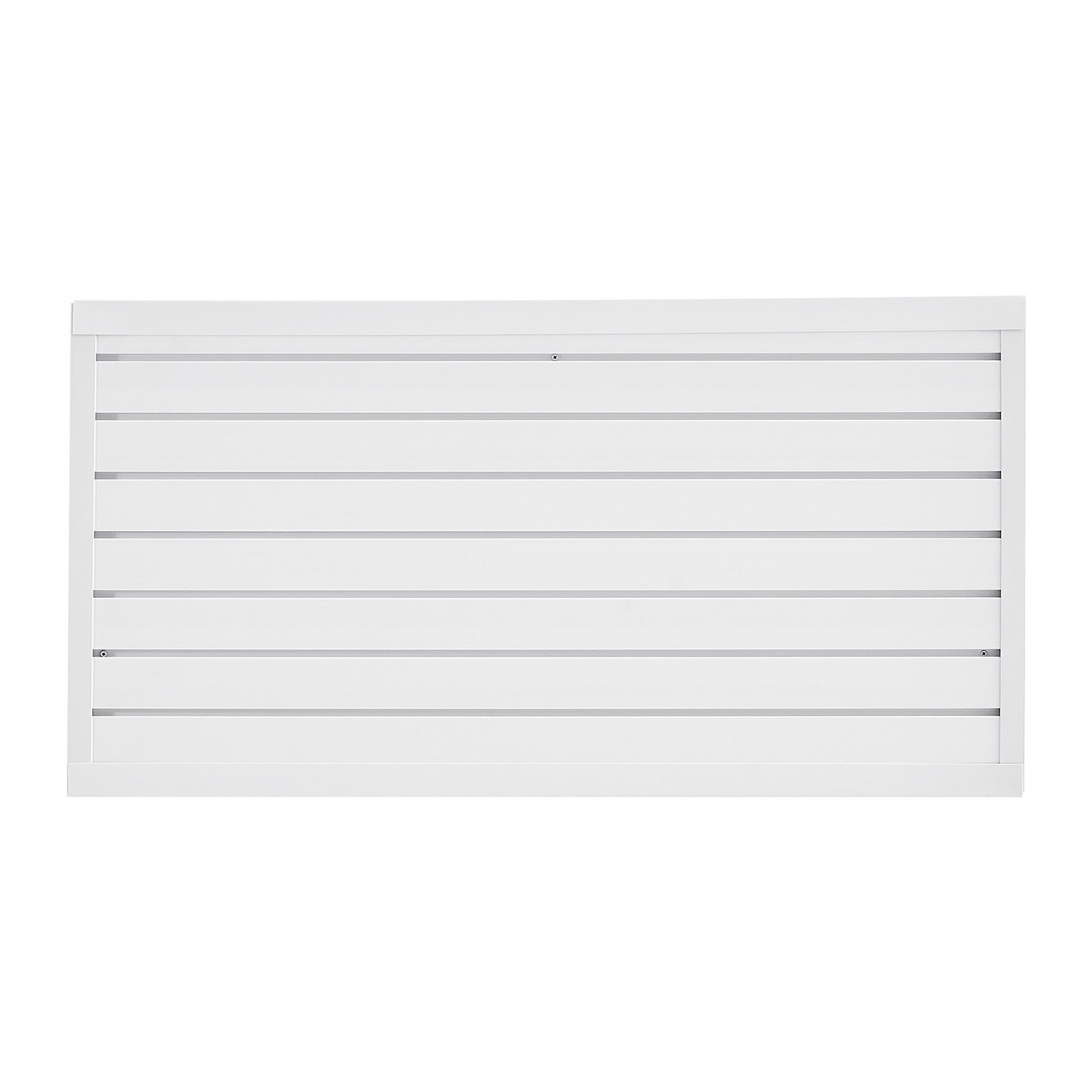 2 x 4 ft Slat Wall Paneling PVC White Garage Slatwall with Modular Design