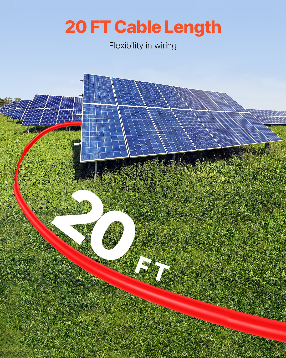 20 Fuß Solarpanel Verlängerungskabel mit Buchse & Stecker 10 AWG 1 Paar - Bild 2 von 10