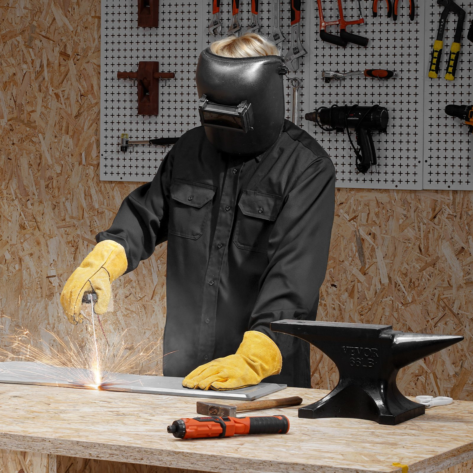 Flame-Resistant Welding Jacket L-Sized 7oz FR Cotton Welding Safety Jacket 279 - Bild 7 von 10