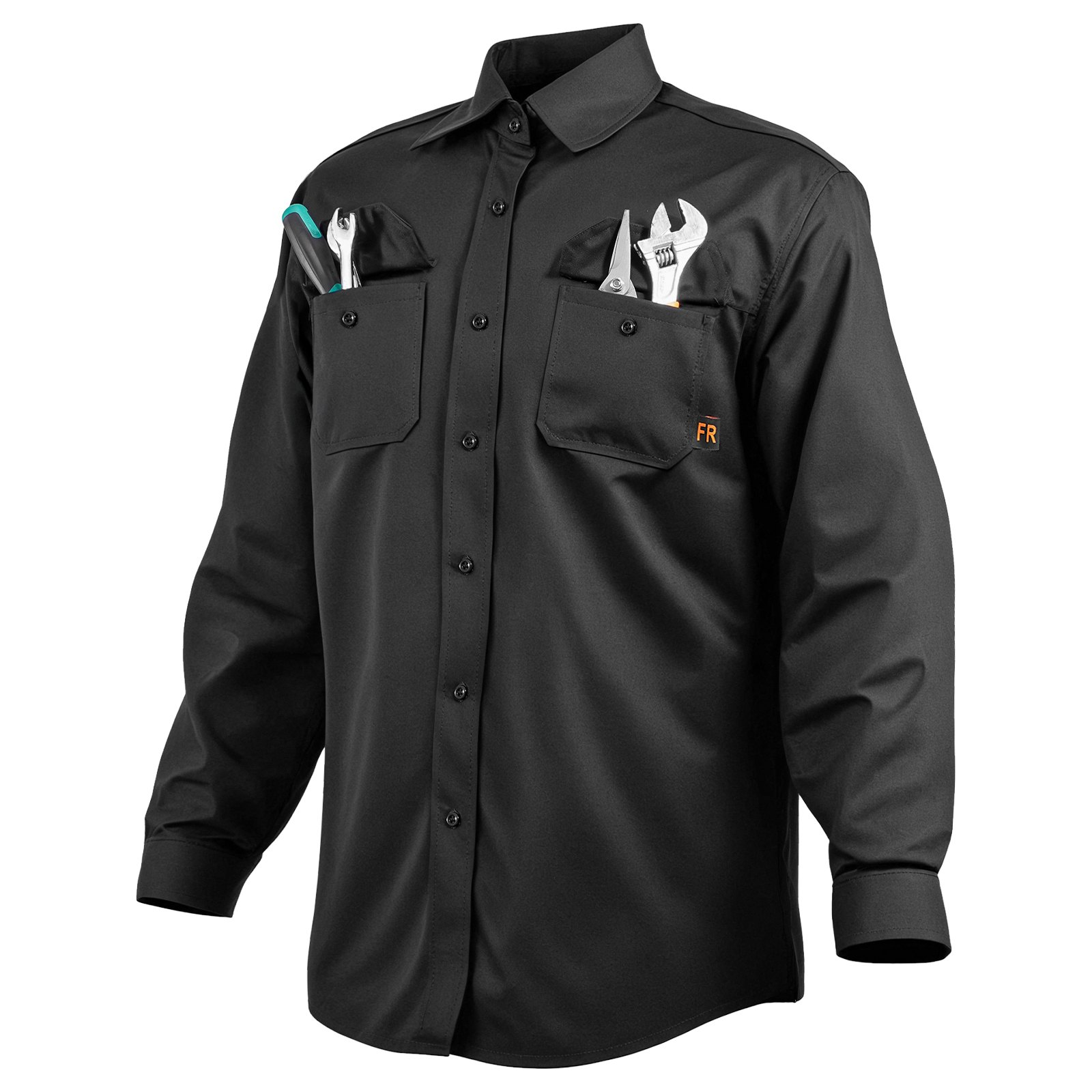 Flame-Resistant Welding Jacket L-Sized 7oz FR Cotton Welding Safety Jacket 279 - Bild 10 von 10