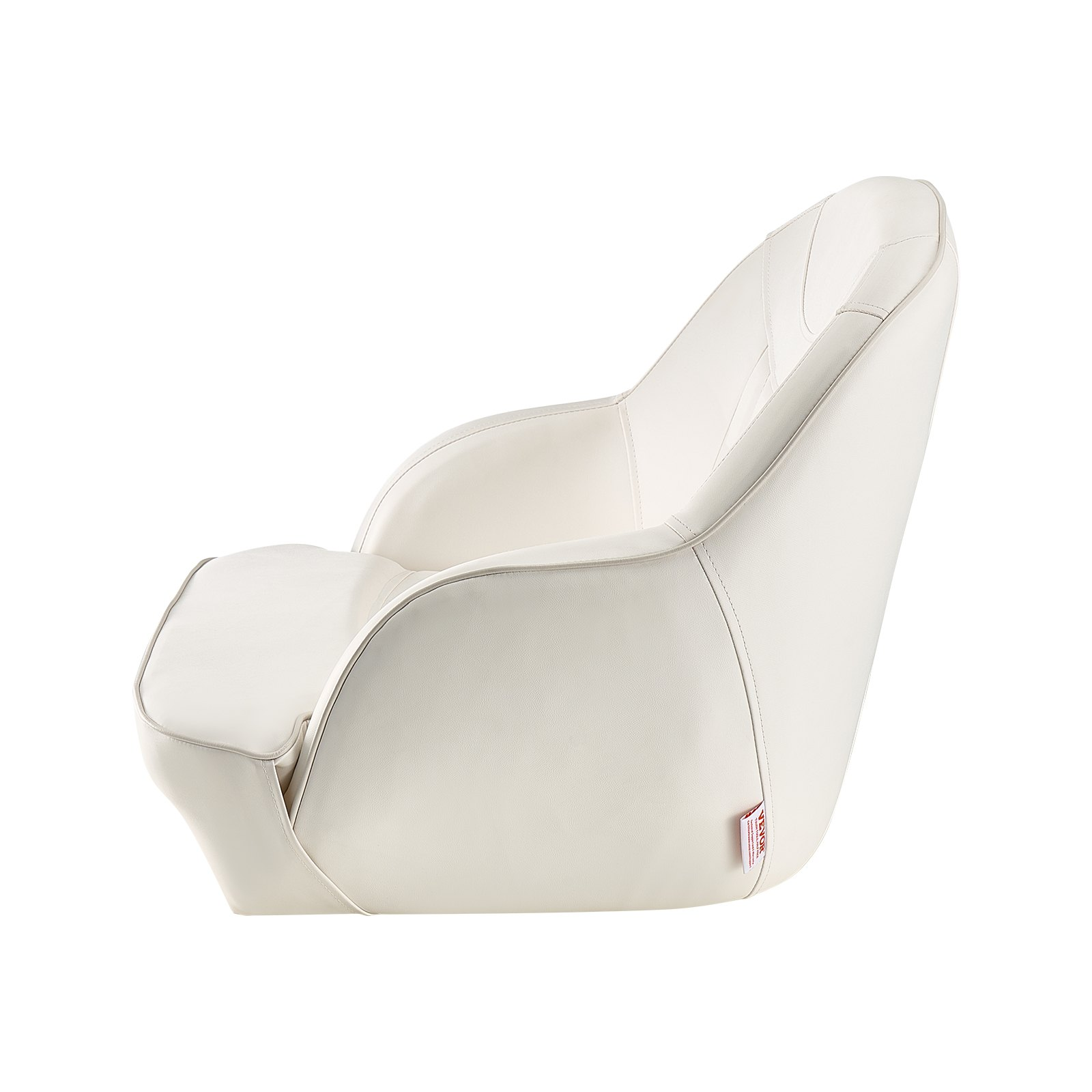 Boat Seat, Low Backrest, White